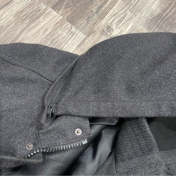 Express men’s military wool jacket with hood size Large - Picture 12 of 12